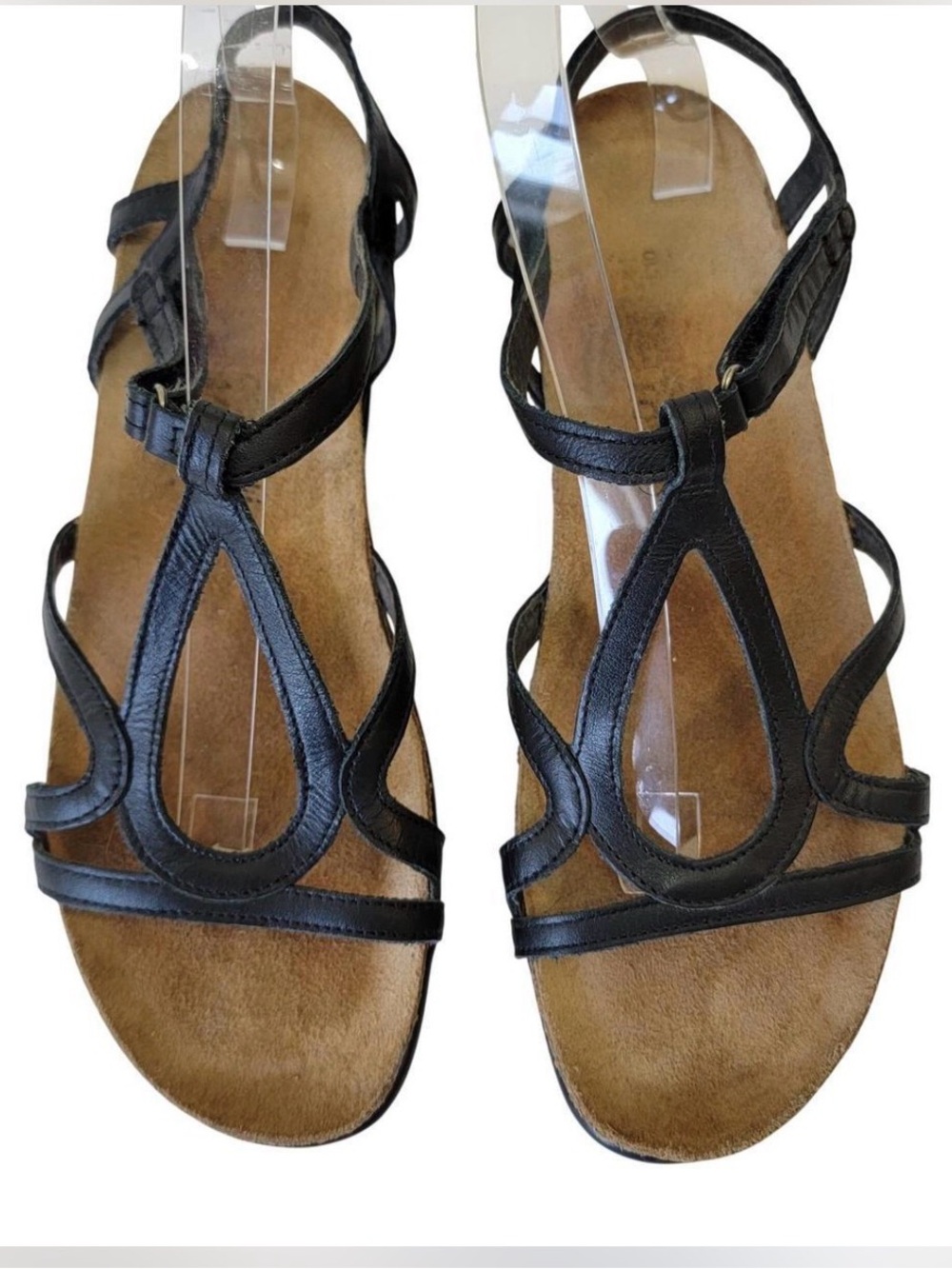 NAOT Women’s Black Leather Sandals - Casual Comfort